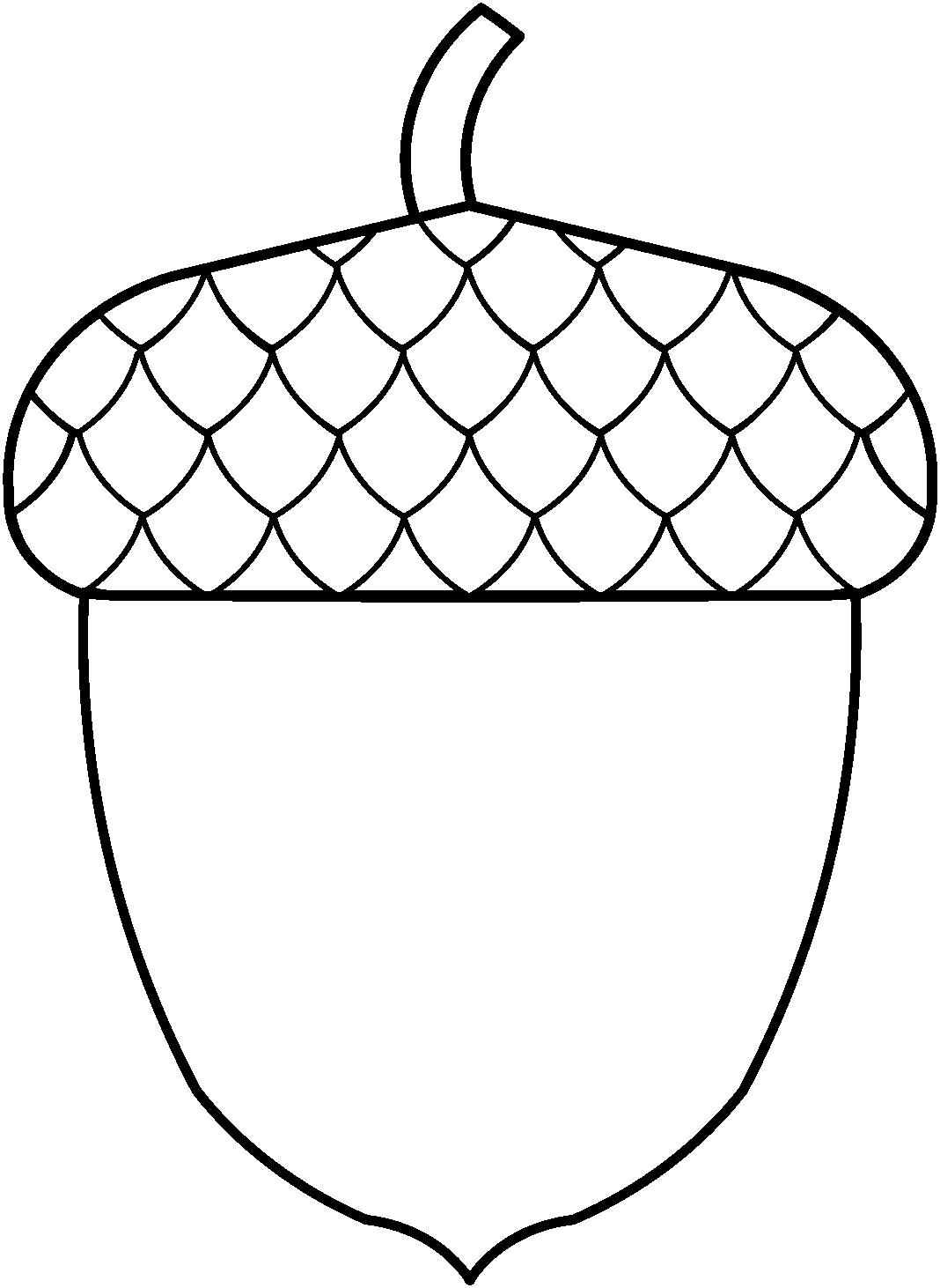 Printable Acorn Template