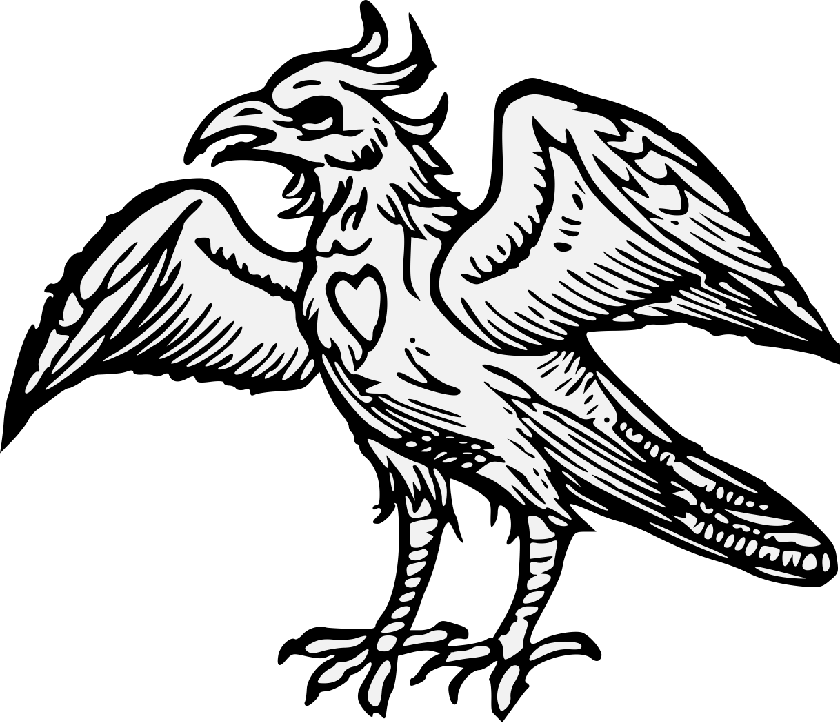Eagle - Traceable Heraldic Art
