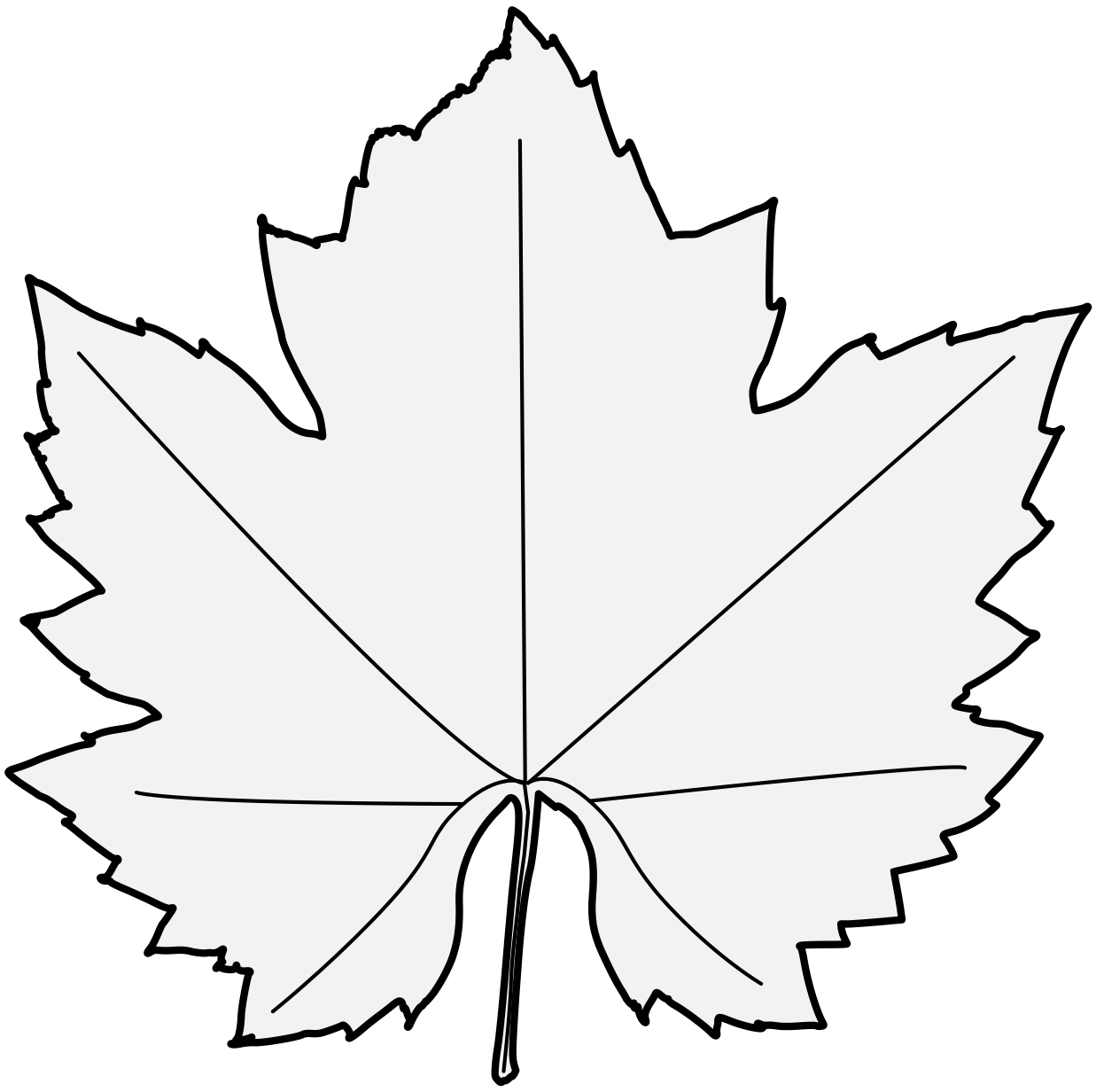 Maple - Traceable Heraldic Art