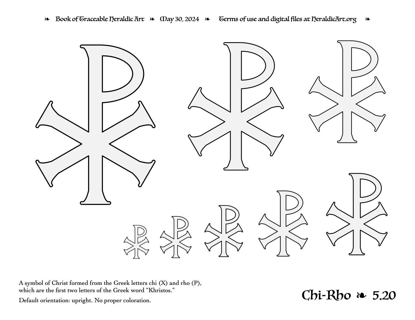 Chi-Rho - Traceable Heraldic Art