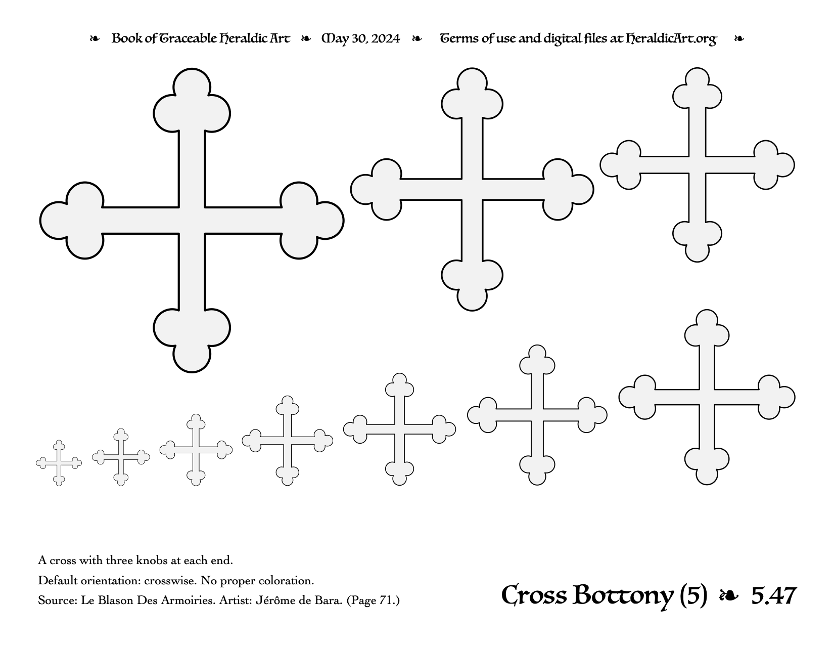 Cross (Charge) - Traceable Heraldic Art