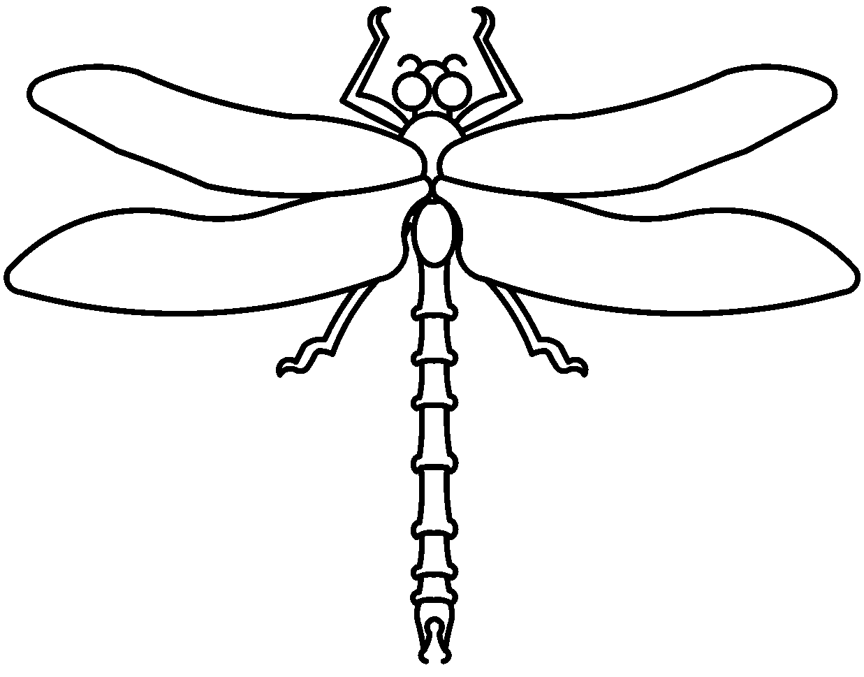 Dragonfly - Traceable Heraldic Art