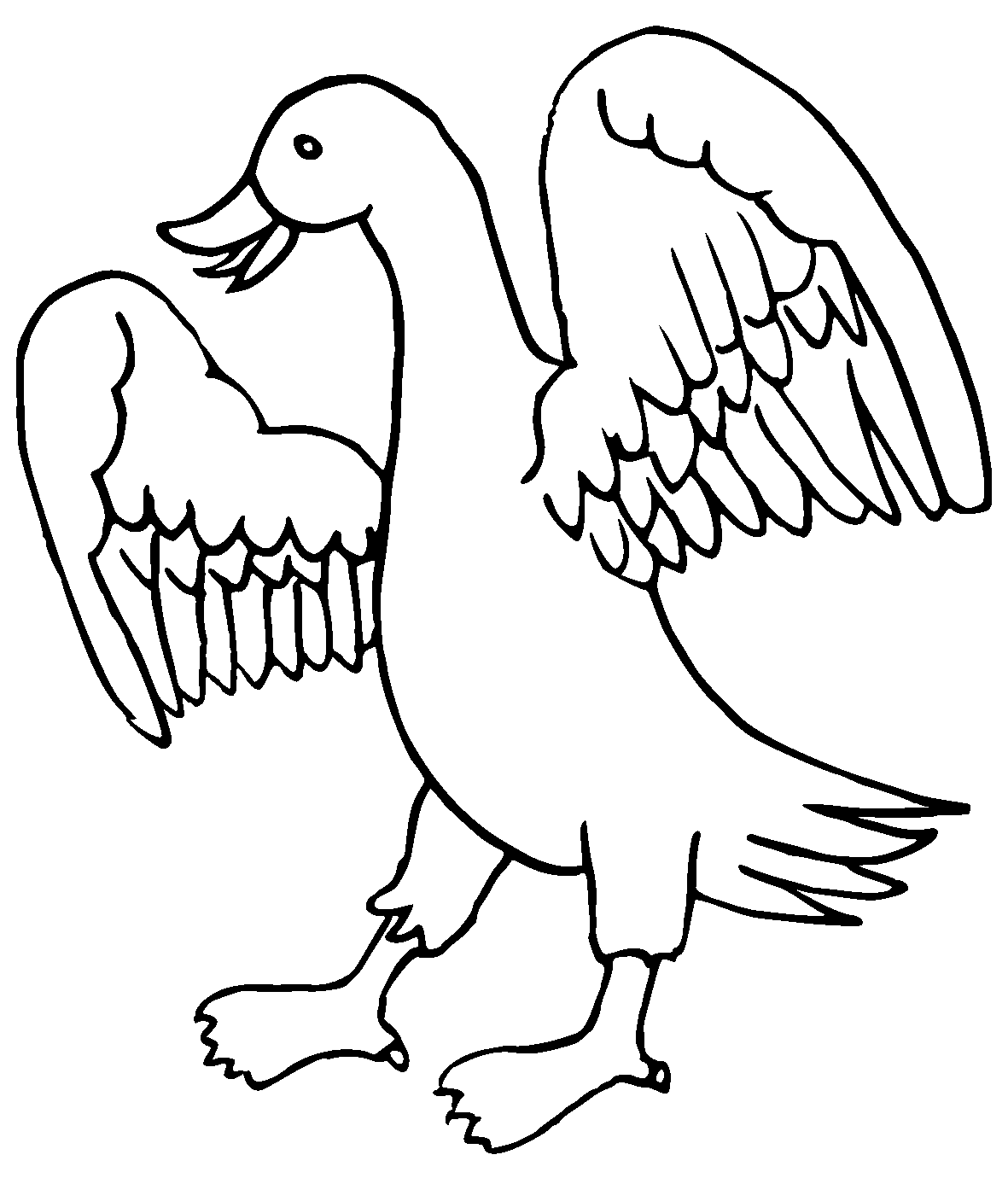 Duck - Traceable Heraldic Art