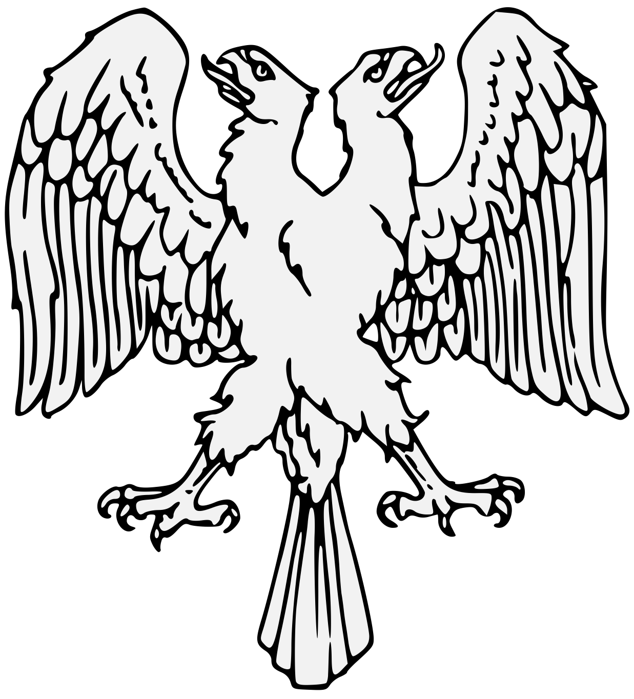 Орел изображение символ. Двуглавый Орел геральдика. Геральдический Орел. Одноглавый Орел в геральдике. Геральдический орёл щитодержатель.