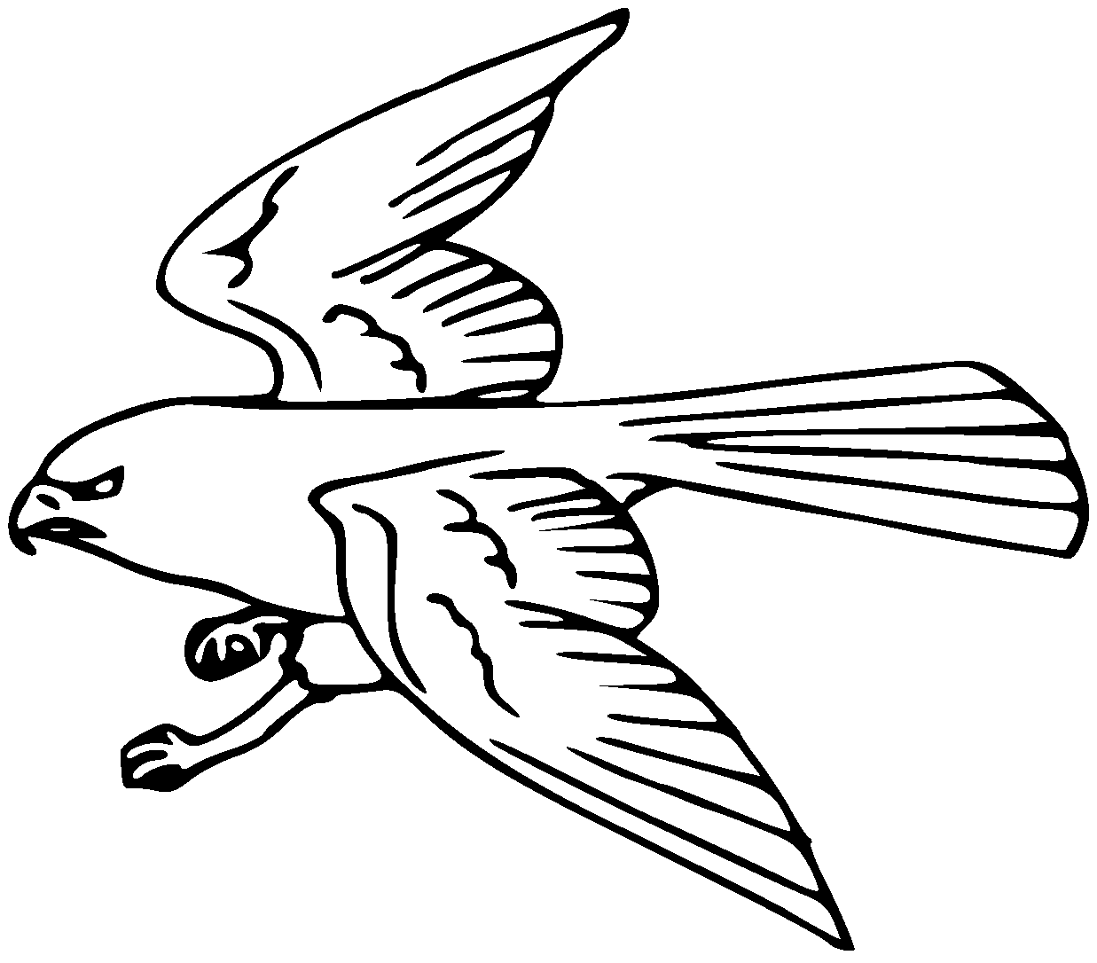 Falcon - Traceable Heraldic Art