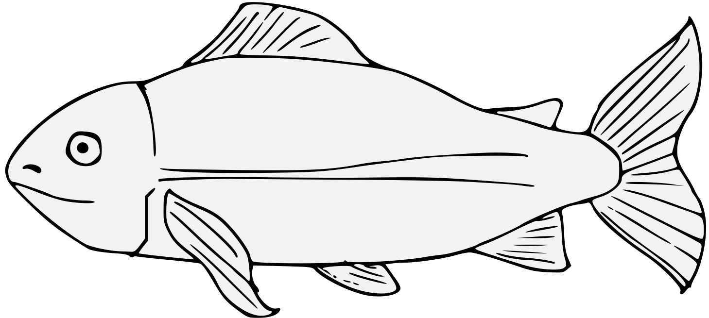Fish - Traceable Heraldic Art