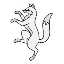 Fox Rampant but these are - Traceable Heraldic Art