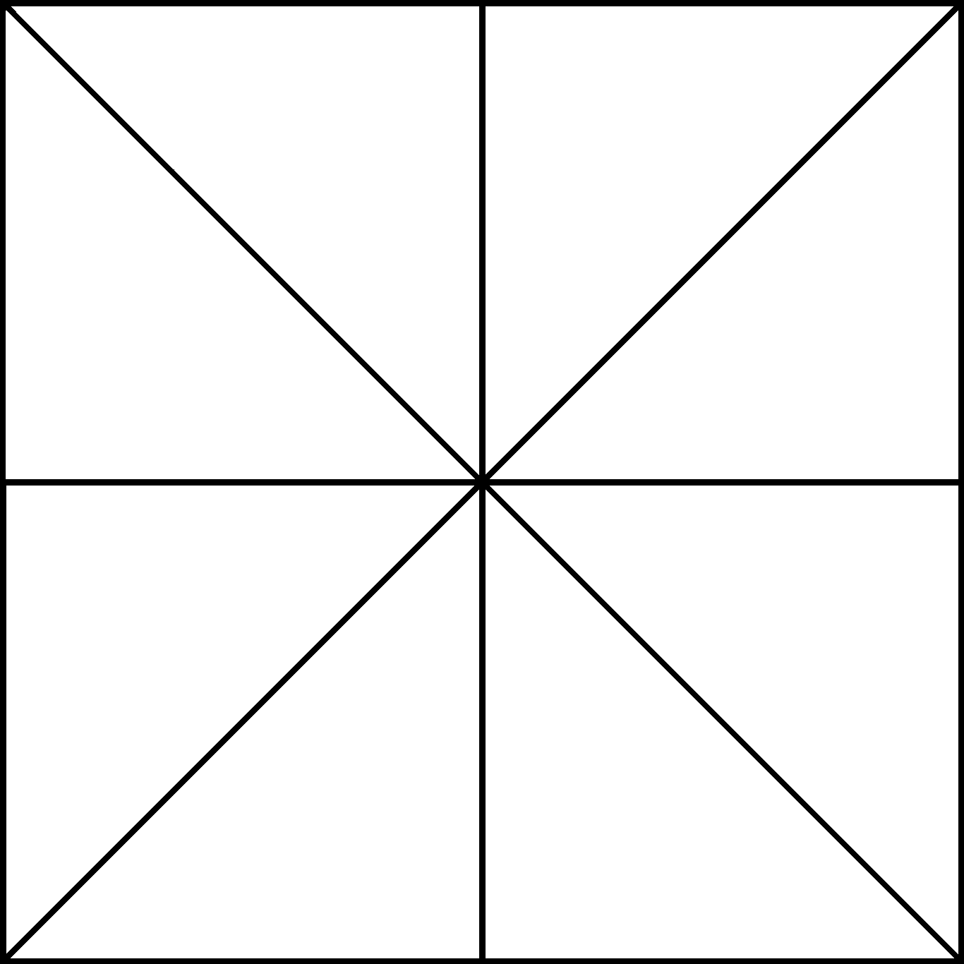 Квадрат поделенный на 8 частей