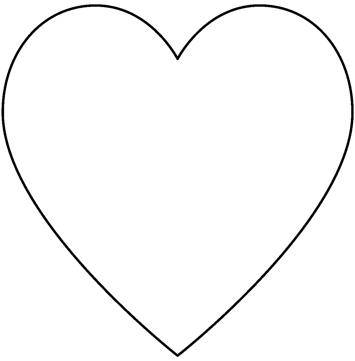Heart - Traceable Heraldic Art