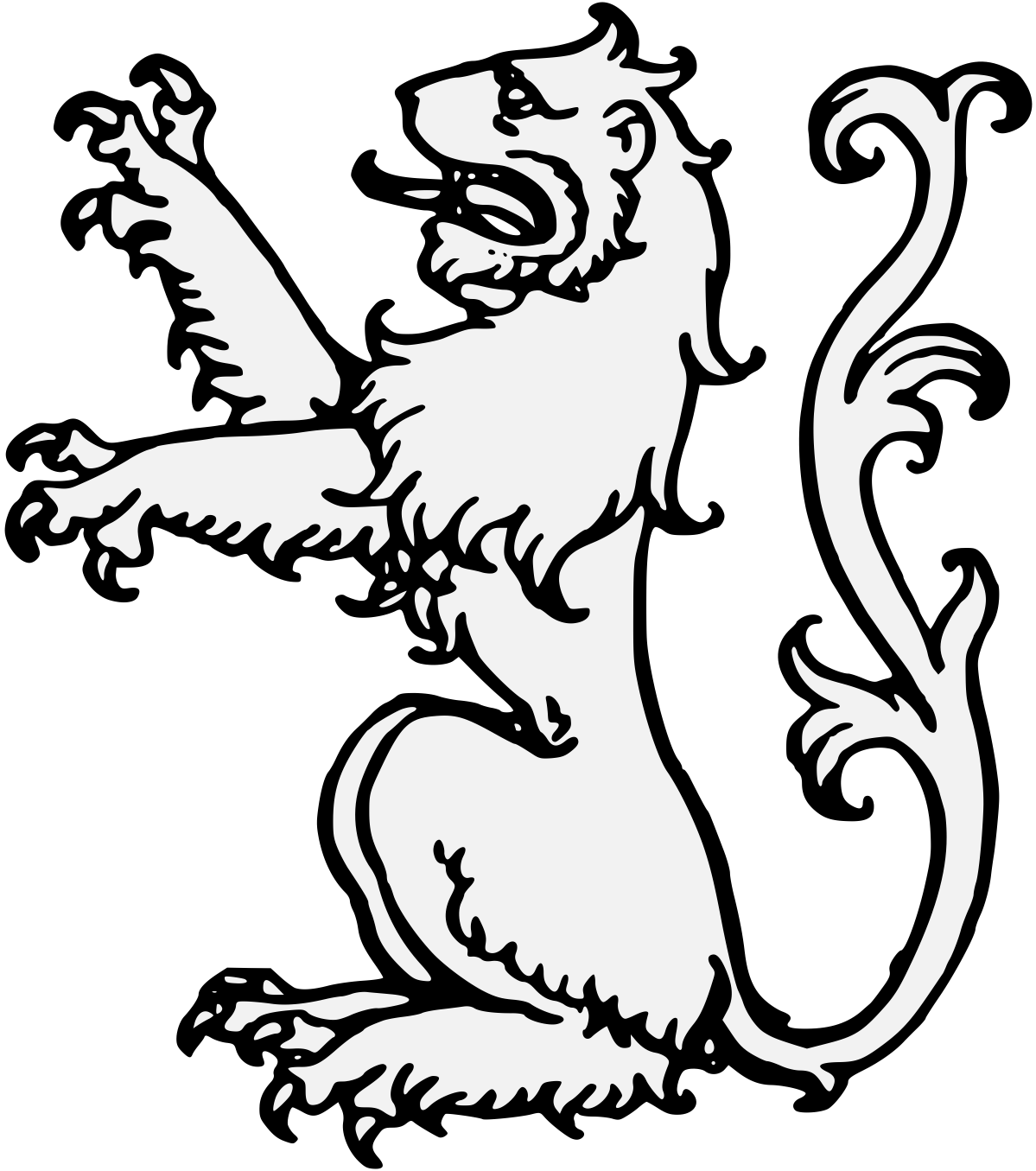 Lion - Traceable Heraldic Art