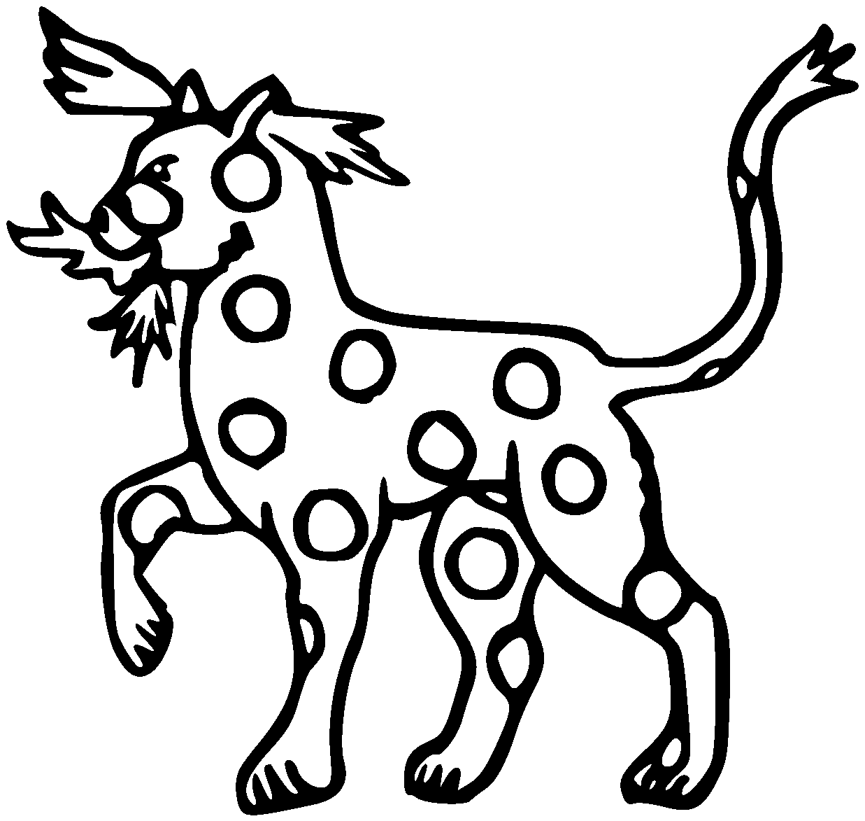 Panther - Traceable Heraldic Art