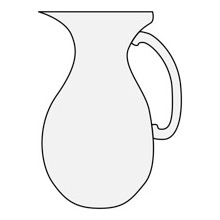 Pitcher - Traceable Heraldic Art