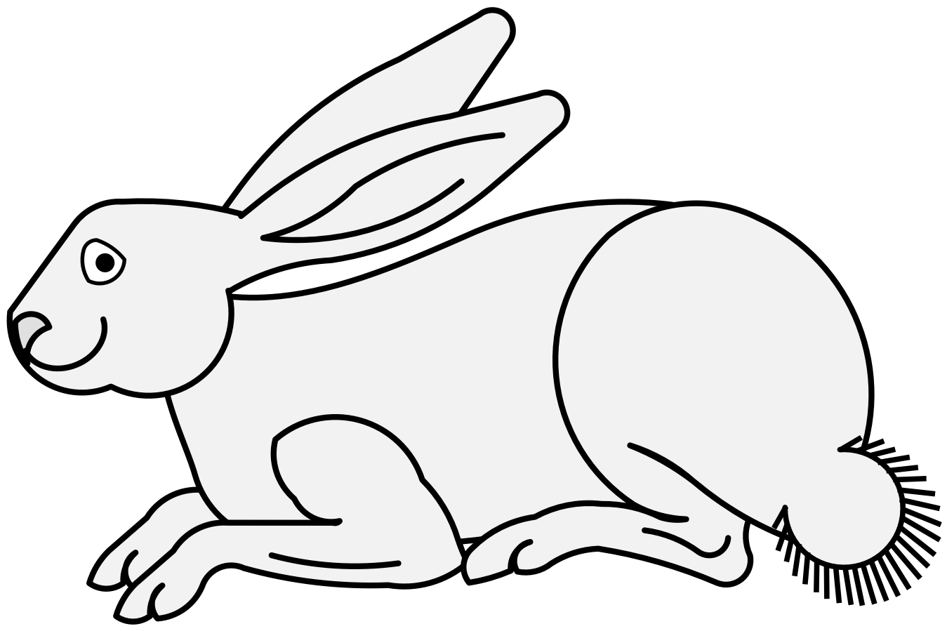Rabbit - Traceable Heraldic Art
