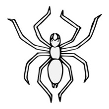 Spider - Traceable Heraldic Art