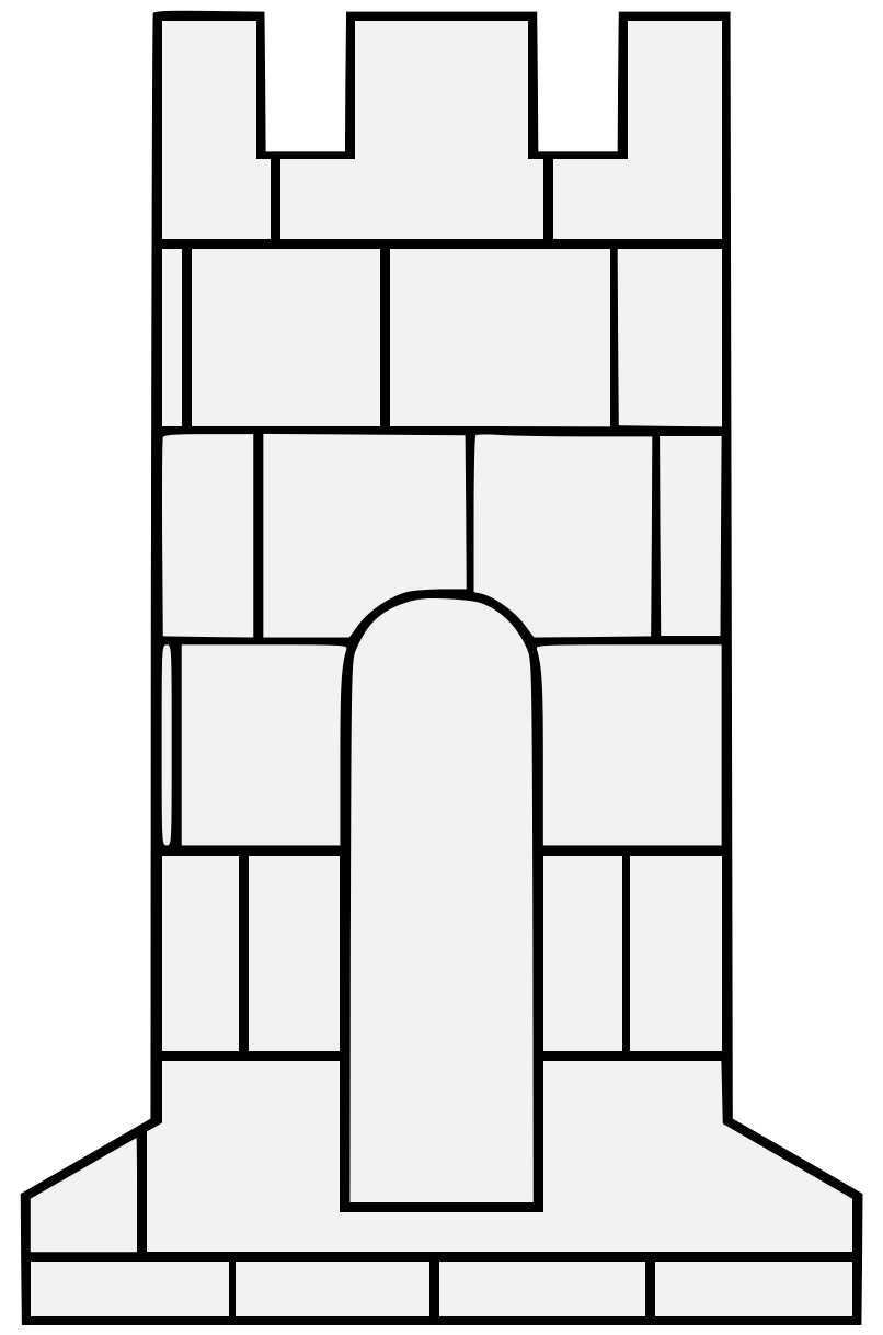 Tower - Traceable Heraldic Art