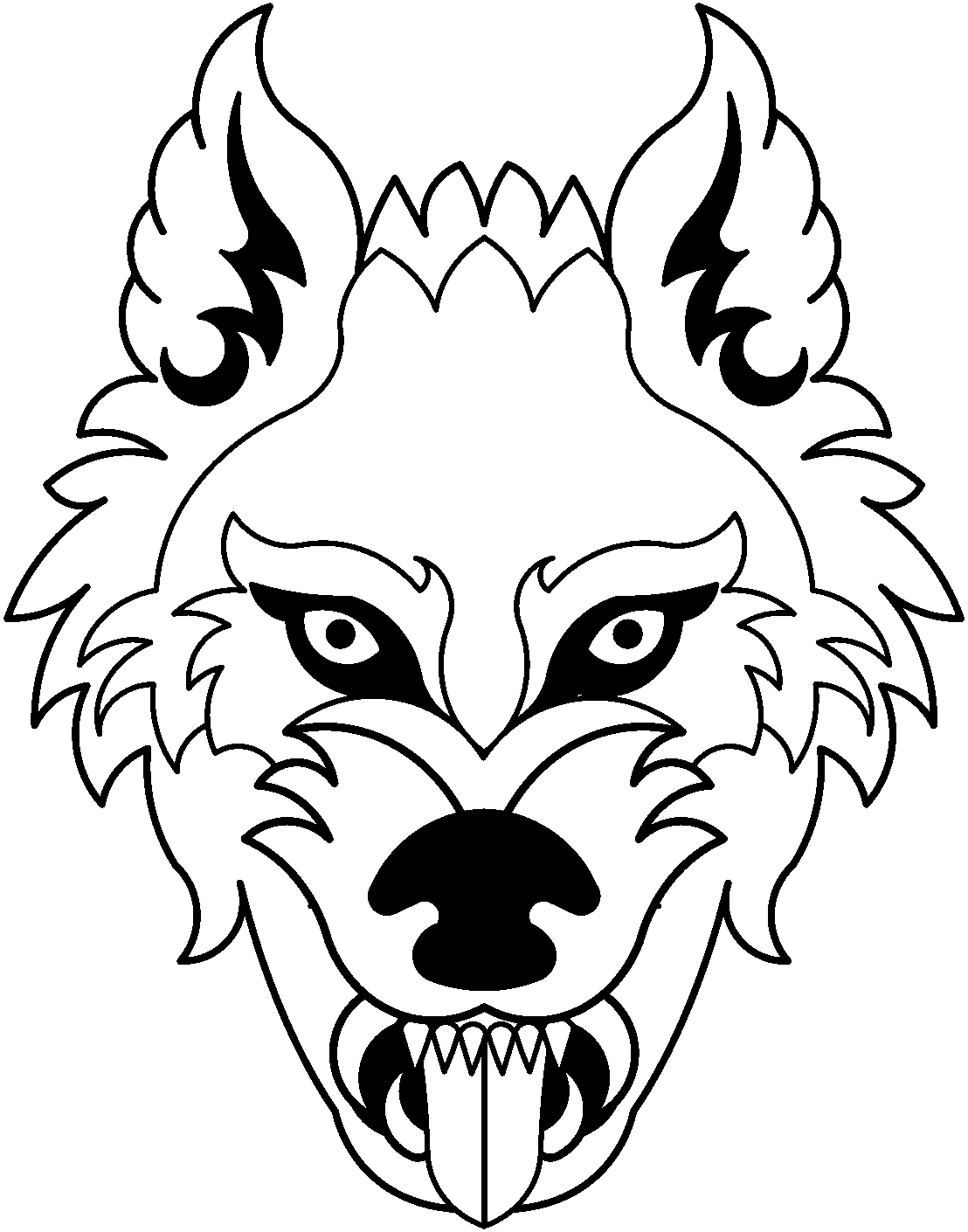 Wolf - Traceable Heraldic Art