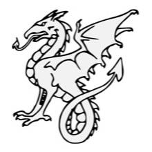 Wyvern - Traceable Heraldic Art